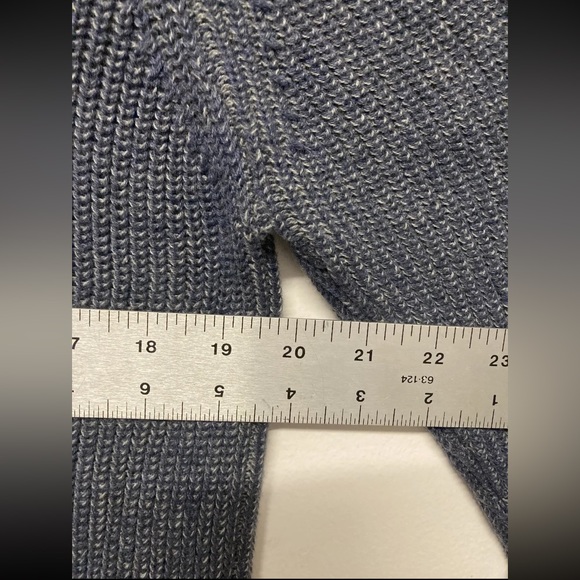 Flag & Anthem Mens 1/4 Zip Winter Sweater Pullover Medium Navy Blue Long Sleeve - Picture 13 of 15